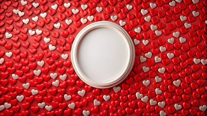White Jar Centered on Heart Pattern