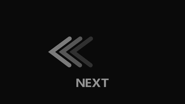 Black Background With Gradient Arrows Pointing Left and Text Next direction forward