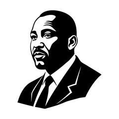 Minimalist corporate silhouette portrait conveying a serious professional mood in a headless concept