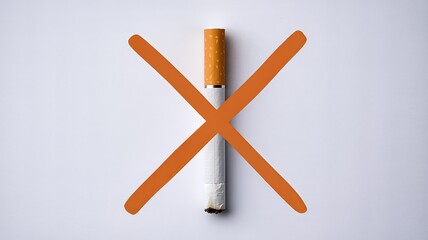 No smoking symbol with cigarette crossed out