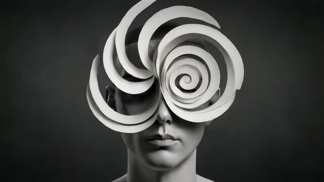 螺旋が紡ぐ静かな表情の再構成ストップモーションアニメーション