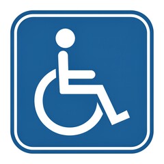 Accessible wheelchair sign for disability access