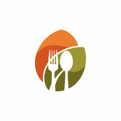 Fork and Spoon Logo Design Element.