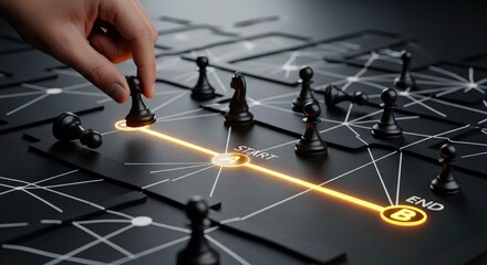 Strategic Planning and Execution with Chess Pieces on a Tactical Grid