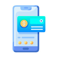 Glassmorphism Mobile Banking App Icon