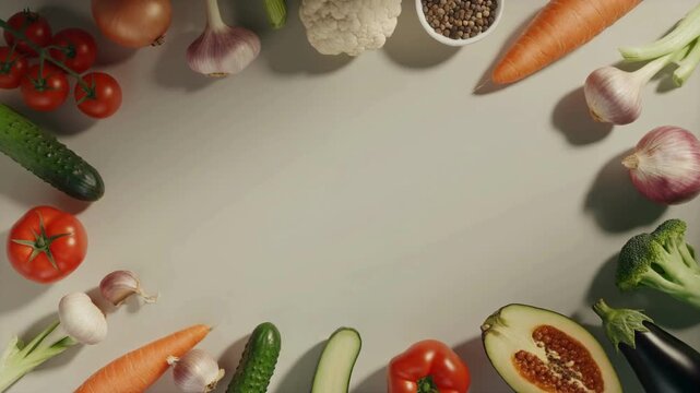 Food Background Video with Copy Space