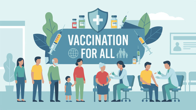 Global vaccination program for diverse communities, public health immunization. - Powered by Adobe