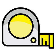 Measuring Tape  Icon Element For Design