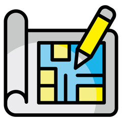 Blueprint  Icon Element For Design