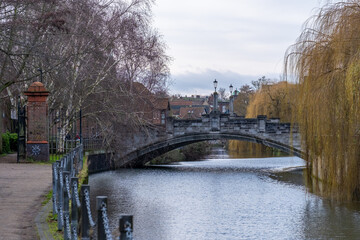 Whitefriars Bridge over the River Wensum in the city of Norwich