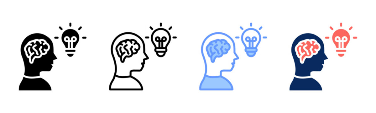 Rational Thinking icon set multiple style collection