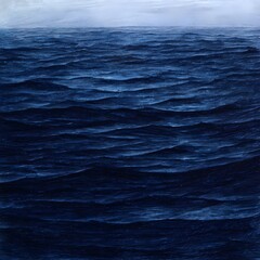 Deep indigo abstract ocean texture painterly background