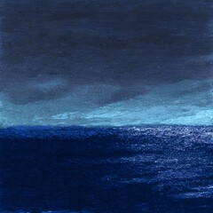 Deep indigo abstract ocean texture painterly background