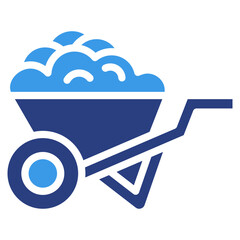 Wheelbarrow  Icon Element For Design