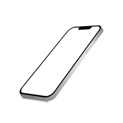 Smartphone mockup on white background. Vector illustration