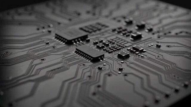 Operating circuitry glow in warm circuit lines
