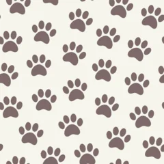 pawprint repeating pattern pet paw prints for fabric and packaging © Icon Stock