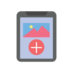 Fototapeta premium Social story flat icon for temporary posts, online updates, and digital storytelling. Clean flat design ideal for apps, websites, UI, and modern social platforms.