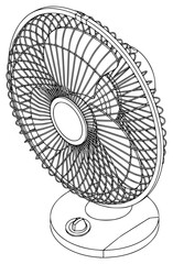 Obraz premium how to draw a fan step by step, black, drawing, fan, step, against transparent background