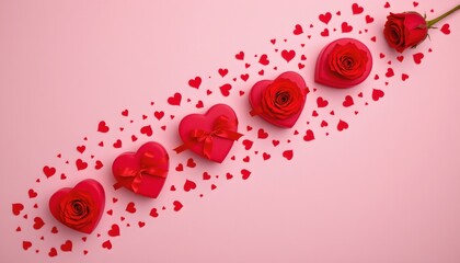 Elegant Red Heart Gift Boxes