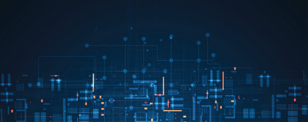 Abstract circuit technology board concept background