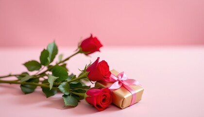 Celebration Love with Roses and Gift Boxes