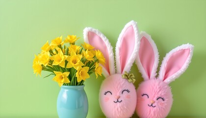 Springtime Easter Bouquet with Bunny Ears