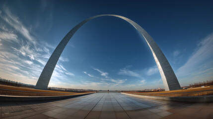 Fototapeta premium The Gateway Arch in St. Louis from Missouri, United States