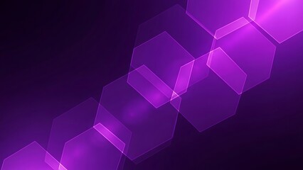Purple geometric pattern with glowing cubes on dark background