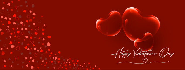 Happy Valentine's Day Banner Background.