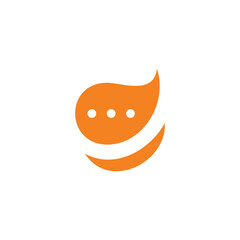 smile text bubble talk abstract symbol vector