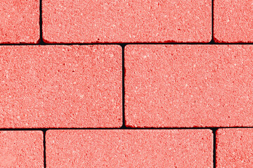 Red Brick Pavement Texture Background