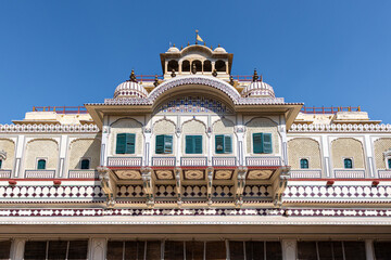 Obraz premium One of the facade of the main courtyard of the Jaipur City Palace
