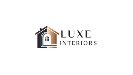 Luxe Interiors Elegant Logo Design