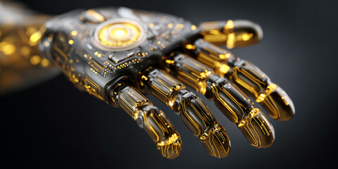 Fototapeta premium Innovative robotics manufacturing addressing semiconductor shortage in technology production environments