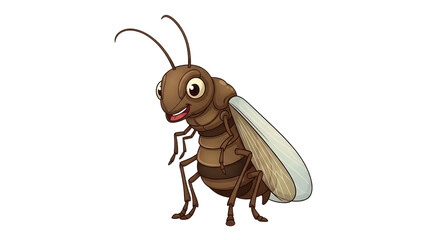 Cartoon Flying Ant Character Illustration