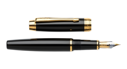 fountain pen isolated on white