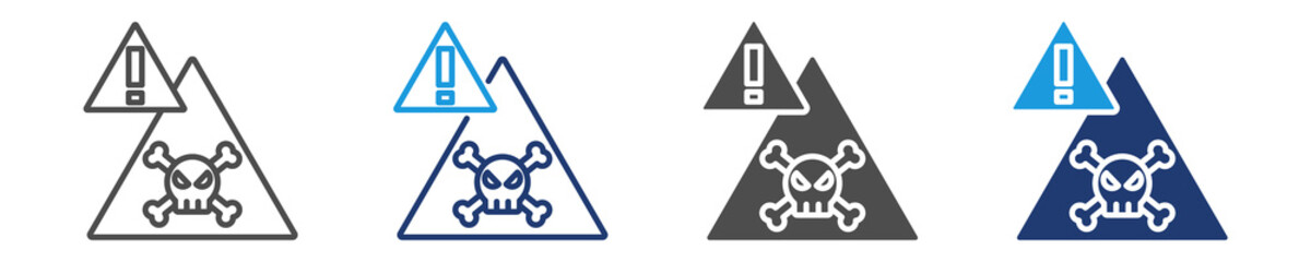 hazard icon sheet multiple style
