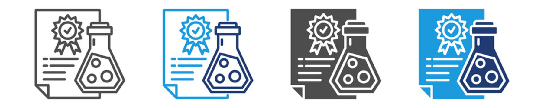 chemical quality icon sheet multiple style