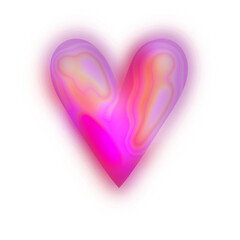 pink heart with a purple and pink gradient