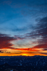 Sonnenuntergang Hochlantsch - Teichalm - Almenland - Oststeiermark