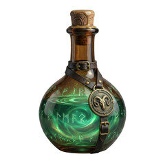 Green Rune Potion Bottle (Fantasy Item)