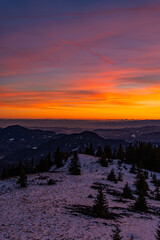 Sonnenuntergang Rennfeld - Hochsteiermark - &Ouml;sterrreich - Abendrot