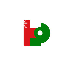 Oman Flag Dvd Disk In Icon