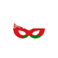 Oman Flag Eyes Mask In Icon