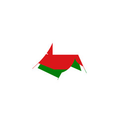 Oman Flag Hiking Tant In Icon