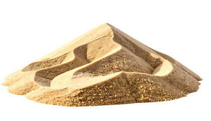 Detailed macro of sculpted sand resembling desert dunes, with soft shadows