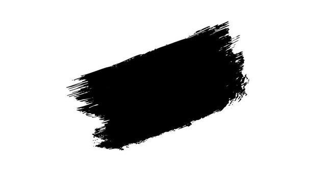 Dynamic hand-painted ink smear animation with organic grunge textures ideal for cinematic motion graphics lower thirds and artistic digital video overlays.
