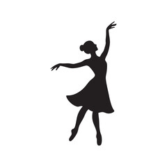 Elegant Ballet Dancer Silhouette