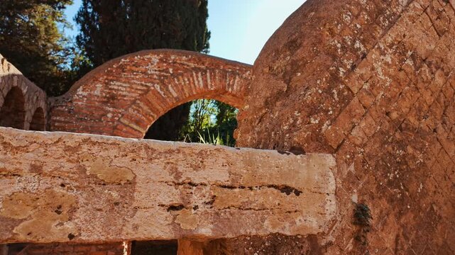 The Necropoli della Via Ostiense in Ostia Antica, the old port of Rome, Lazio, Italy, dating back to the 7th century BC